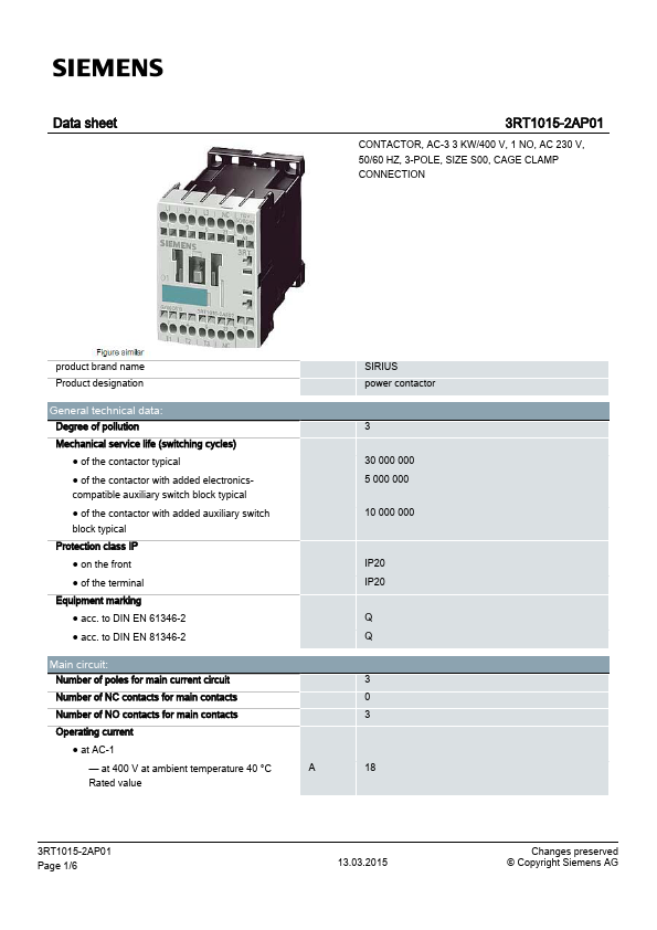 3RT1015-2AP01