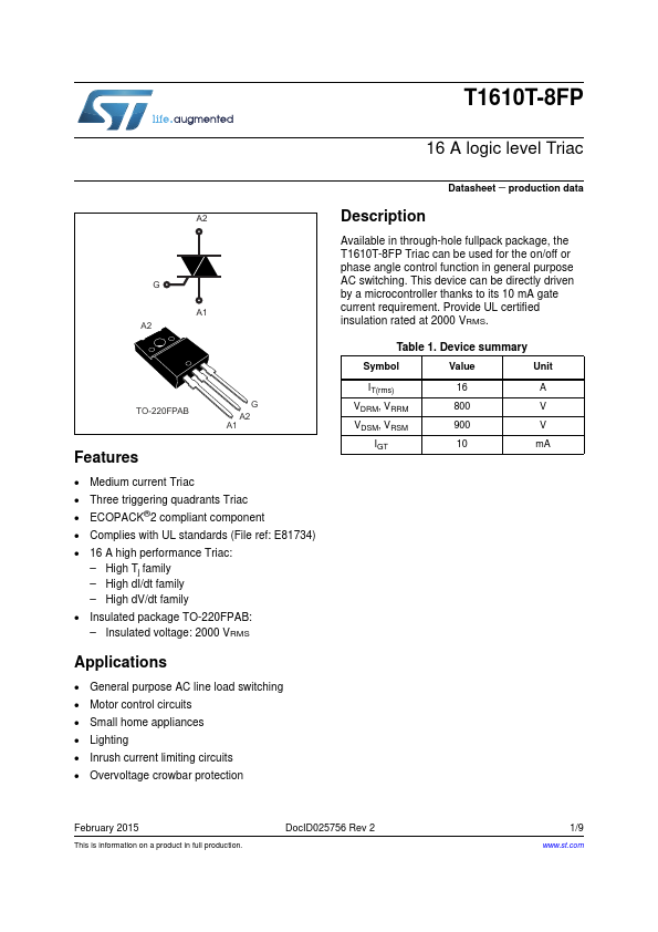 T1610T-8FP