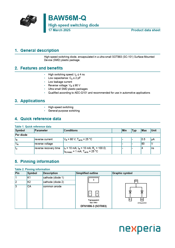 BAW56M-Q Datasheet Preview