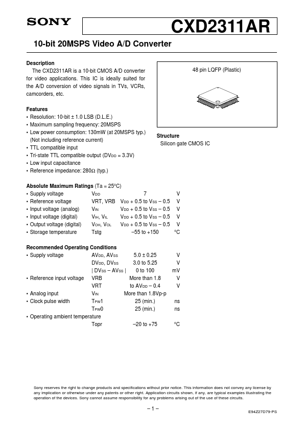 CXD2311AR