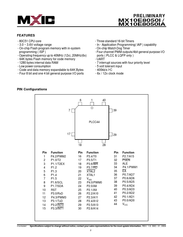 MX10E8050IA