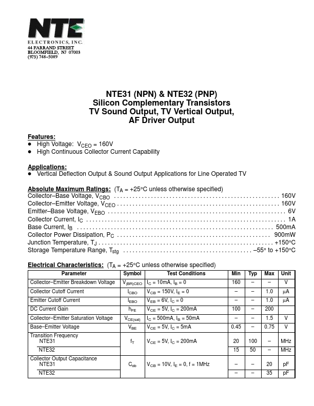 NTE31