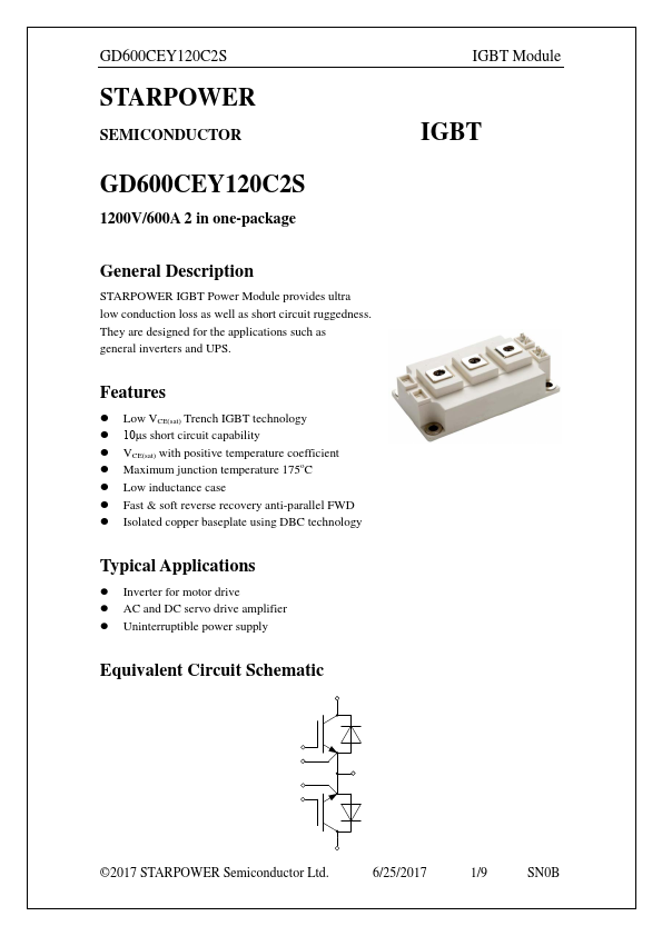 GD600CEY120C2S Datasheet Preview
