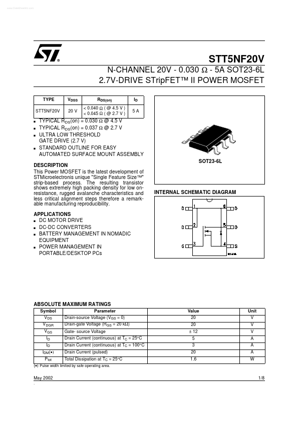 STT5NF20V