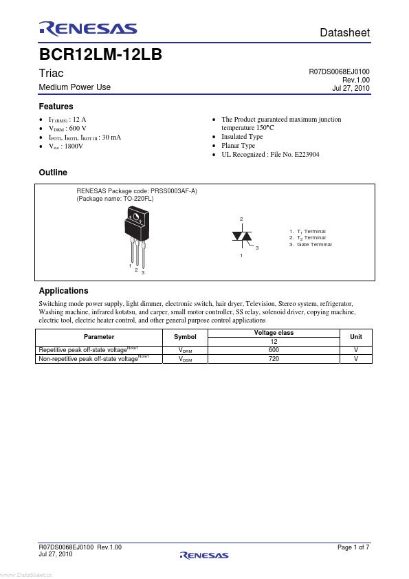 BCR12LM-12LB