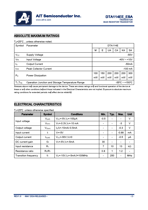 DTA114EUA