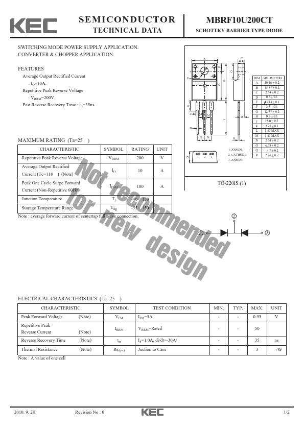 MBRF10U200CT