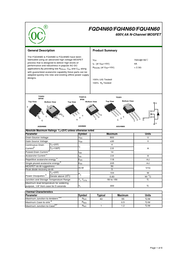 FQI4N60