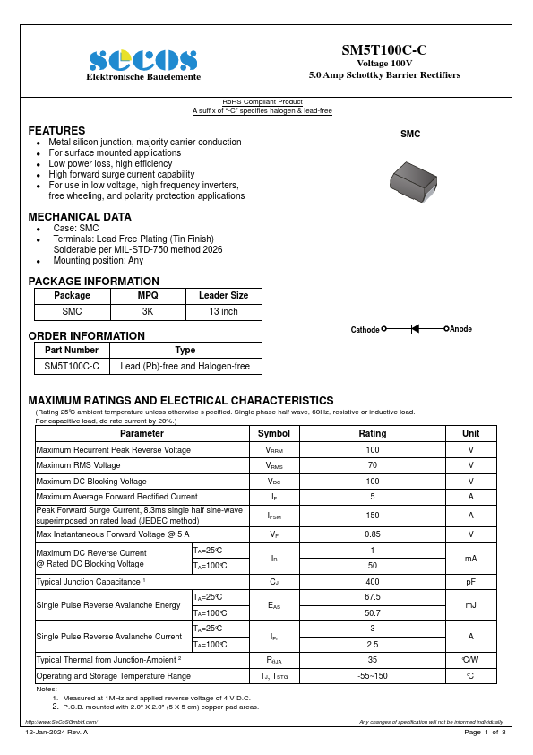 SM5T100C-C