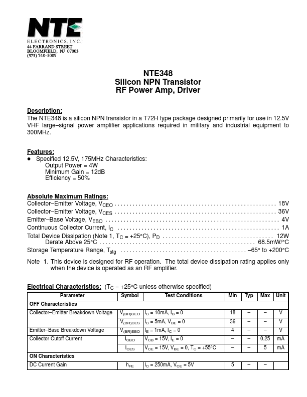 NTE348