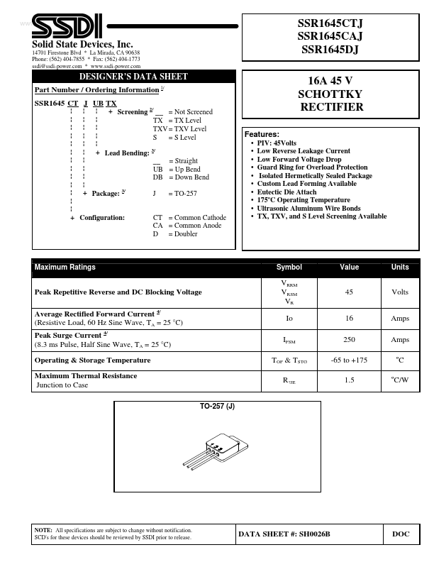 SSR1645CAJ