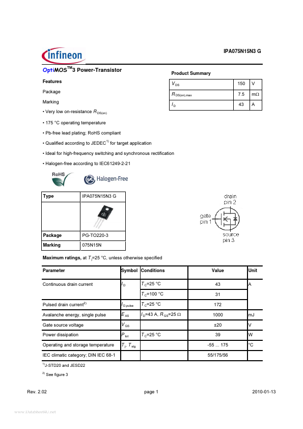 IPA075N15N3G