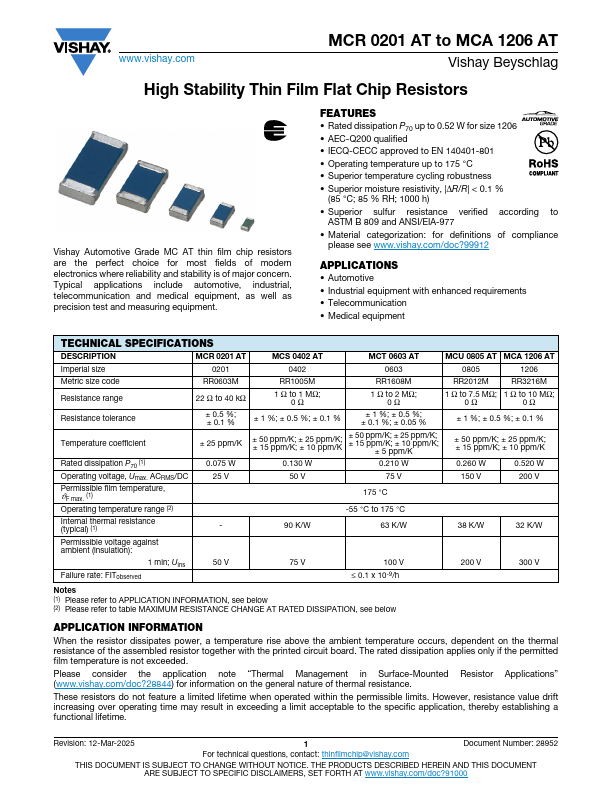 MCT0603AT Datasheet Preview