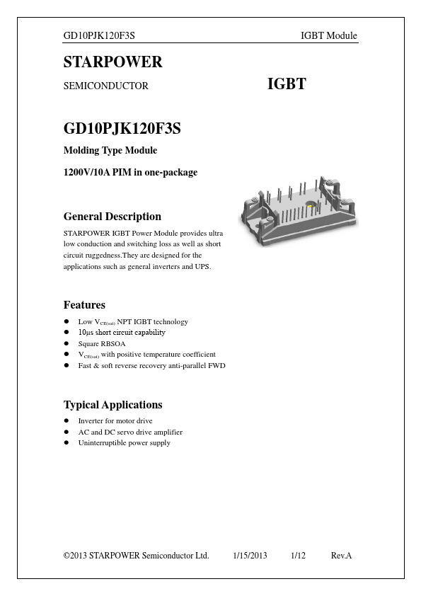 GD10PJK120F3S Datasheet Preview