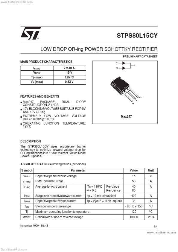 STPS80L15CY