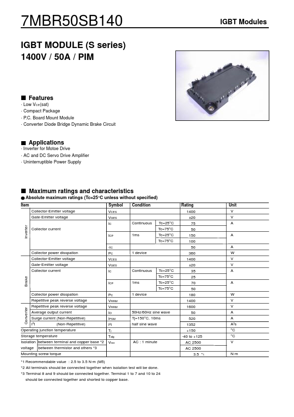 7MBR50SB140