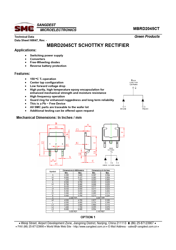 MBRD2045CT