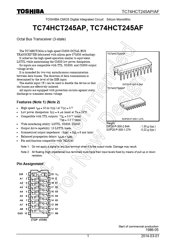 TC74HCT245AFW