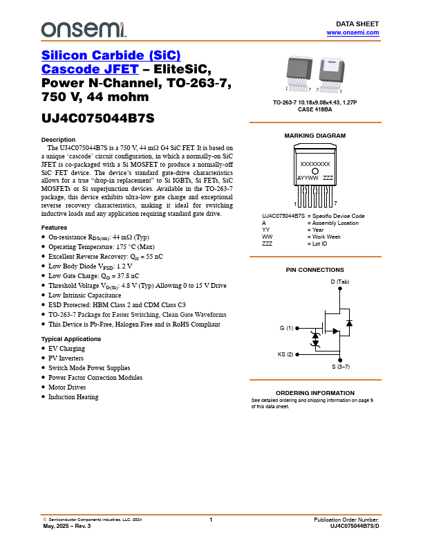 UJ4C075044B7S Datasheet Preview