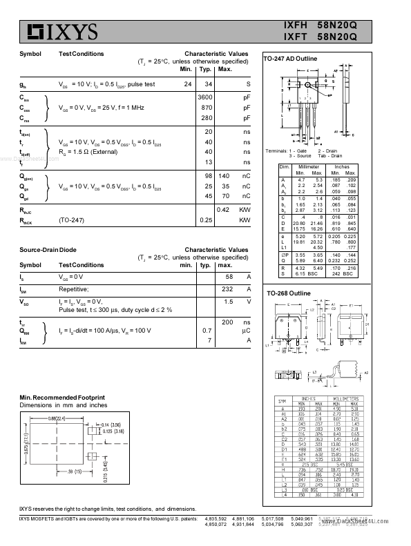 IXFT58N20Q