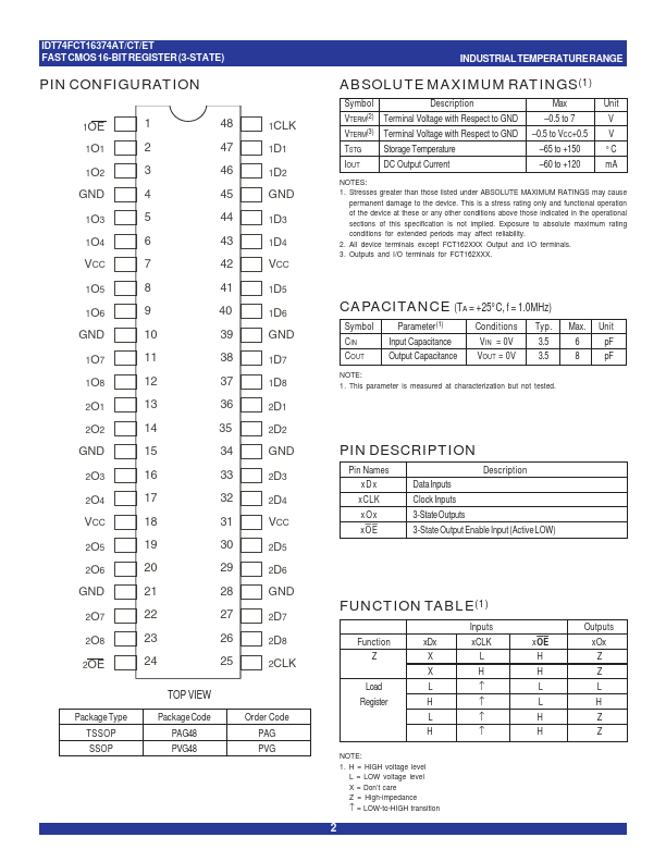 IDT74FCT16374AT