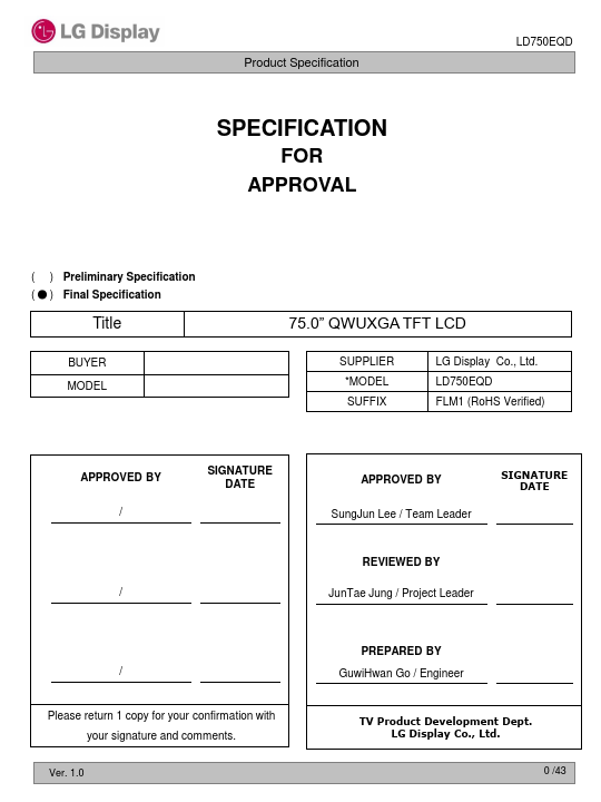 LD750EQD-FLM1 Datasheet Preview