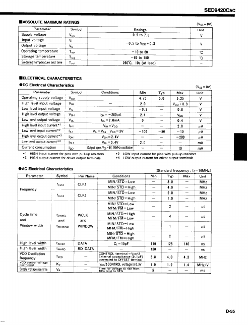 SED9420CAC