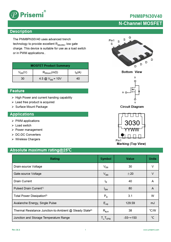 PNM8PN30V40 Datasheet Preview