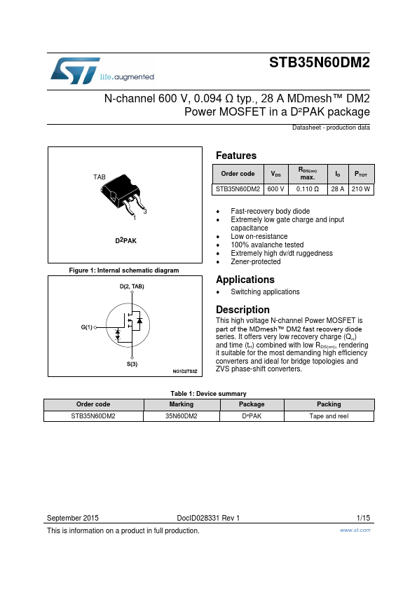 STB35N60DM2