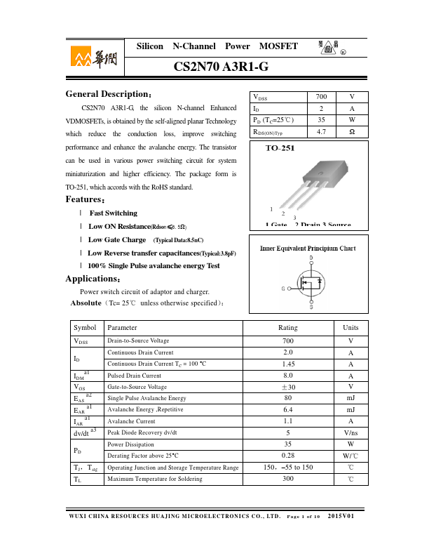 CS2N70A3R1-G