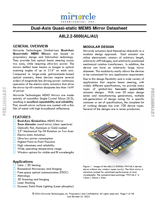 A8L2.2-5000 Datasheet Preview