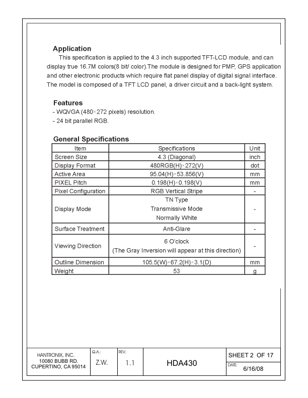 HDA430-H