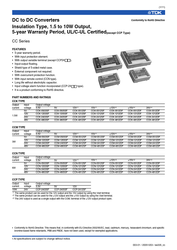 CCK-0503SF