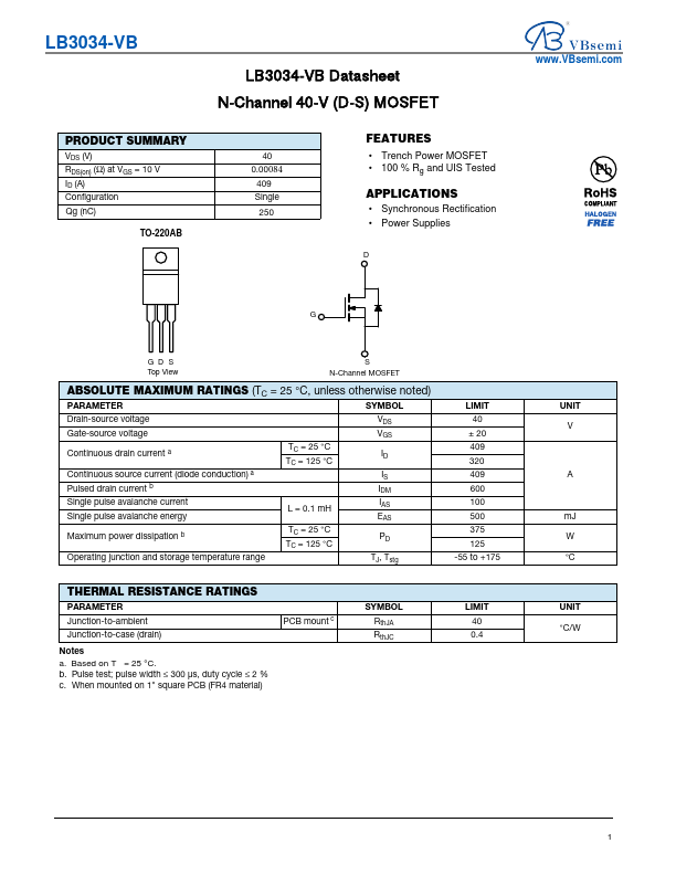 LB3034 Datasheet Preview