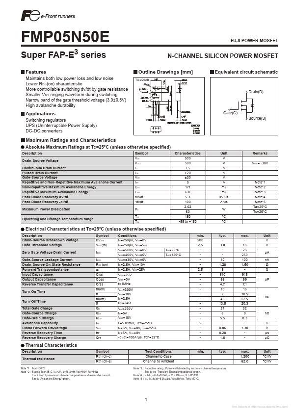 FMP05N50E