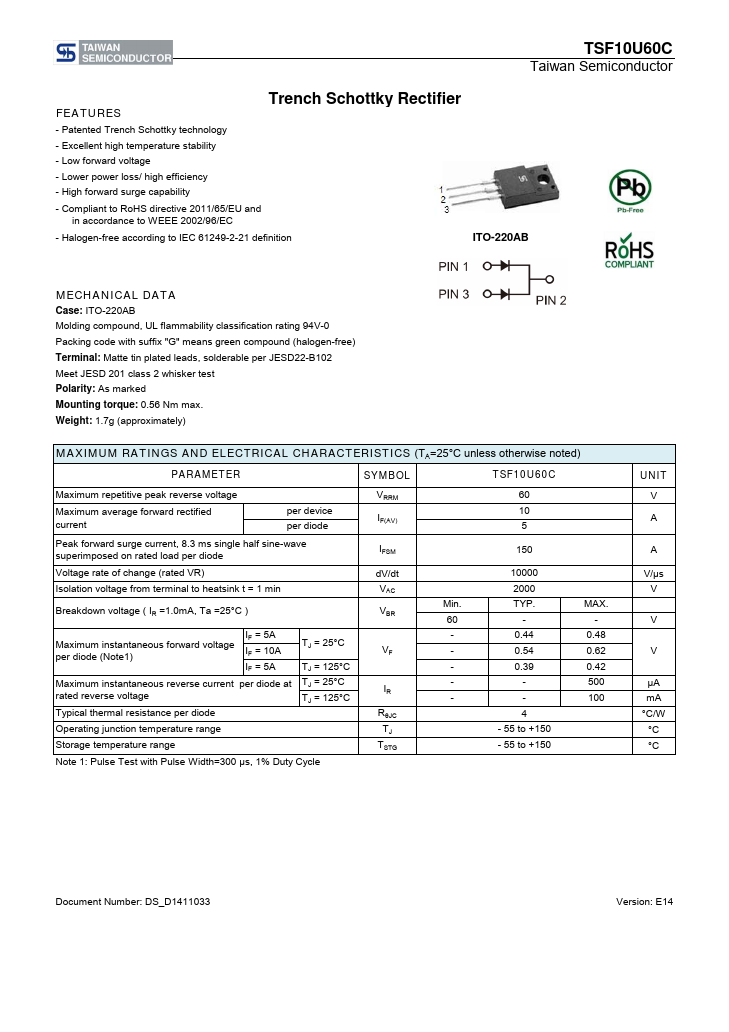 TSF10U60C