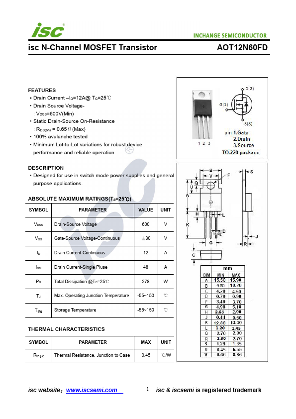 AOT12N60FD