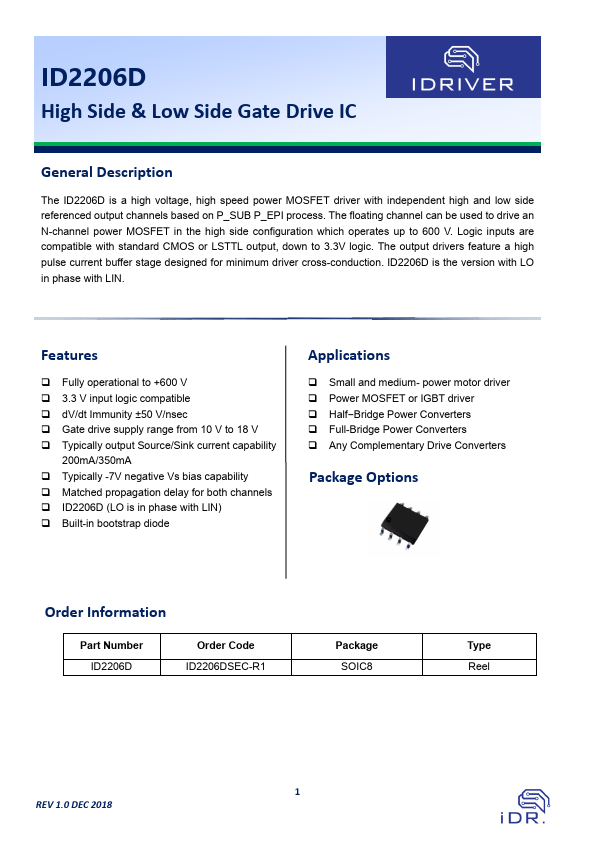 ID2206D Datasheet Preview