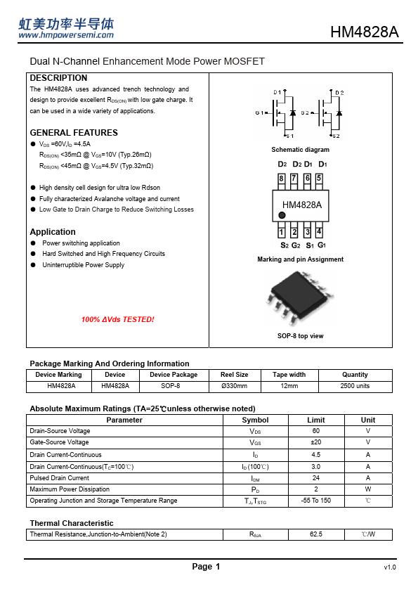 HM4828A Datasheet Preview