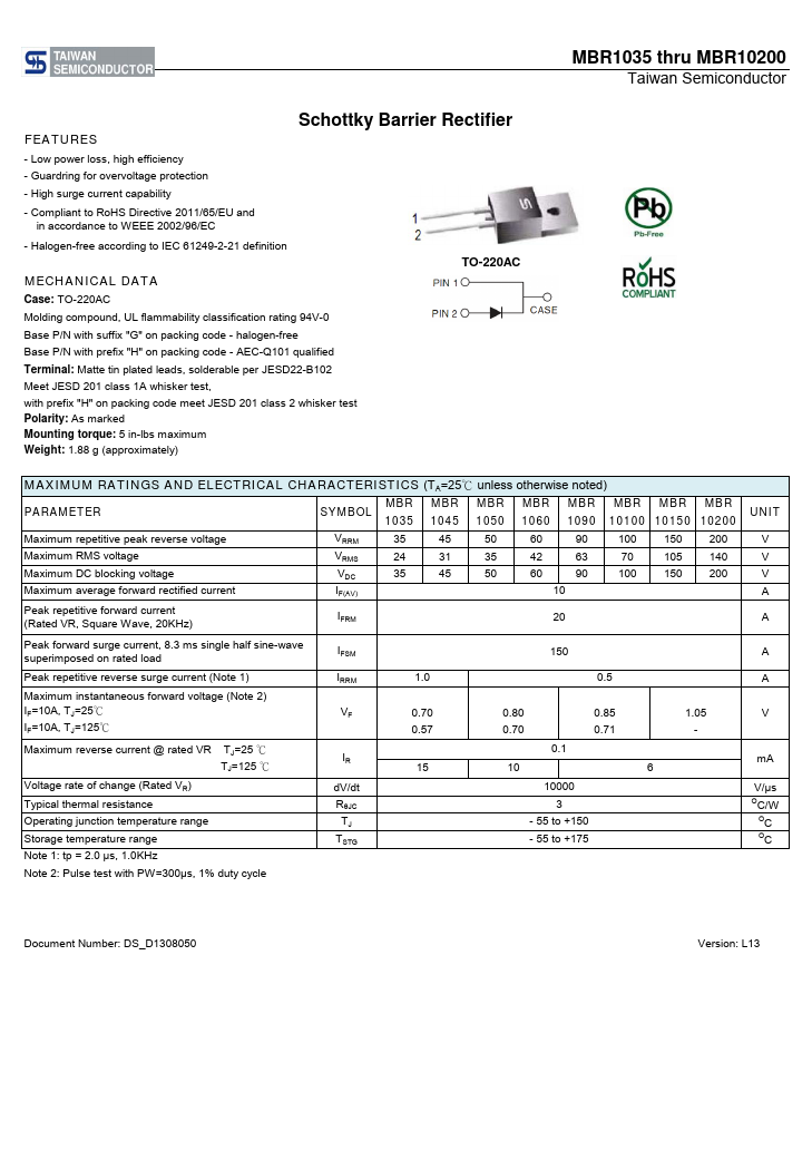 MBR10H100