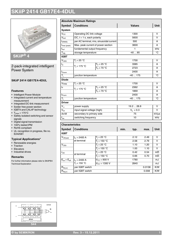 SKiiP2414GB17E4-4DUL