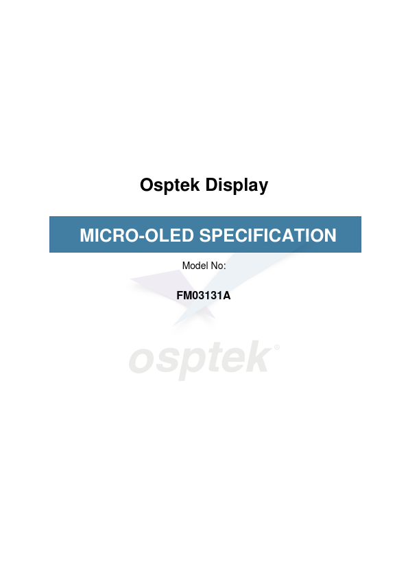 FM03131A Datasheet Preview