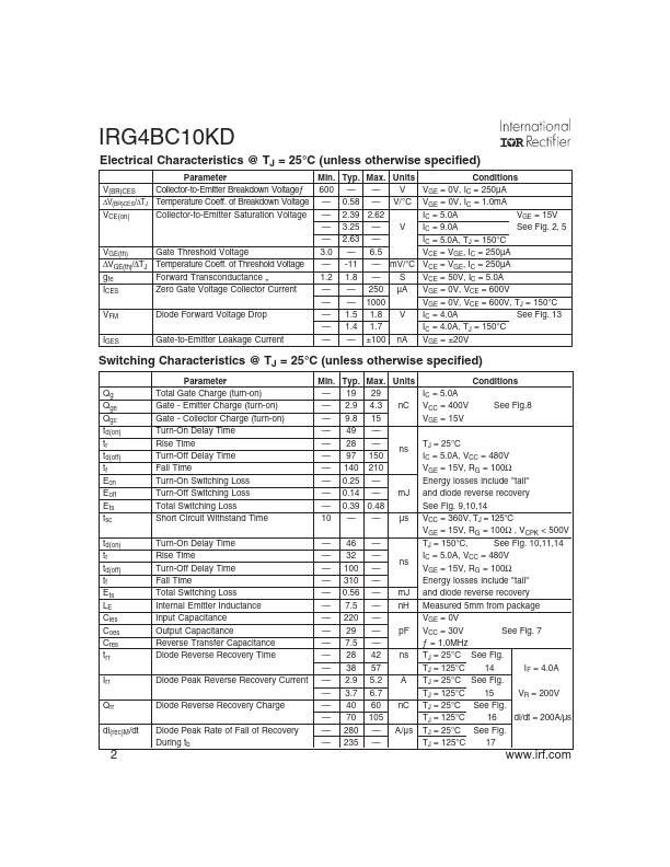 IRG4BC10KD