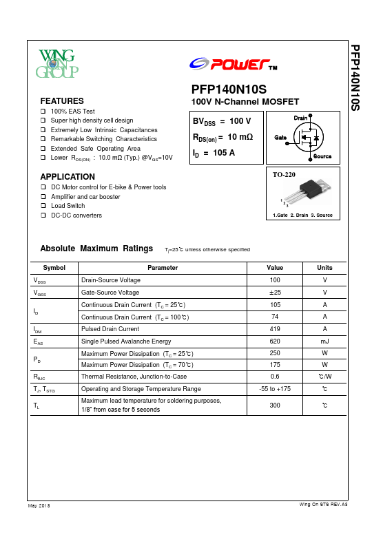 PFP140N10S