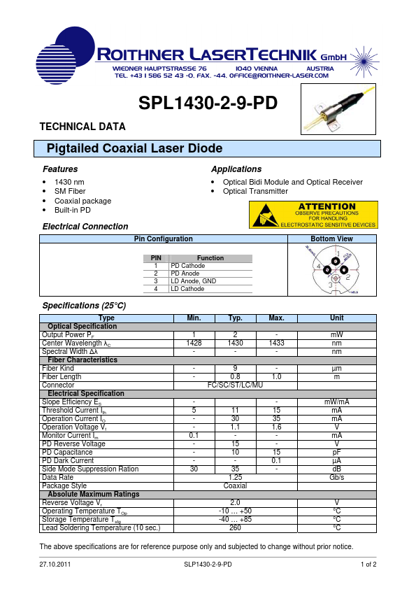SPL1430-2-9-PD