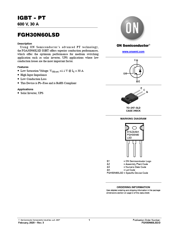 FGH30N60LSD