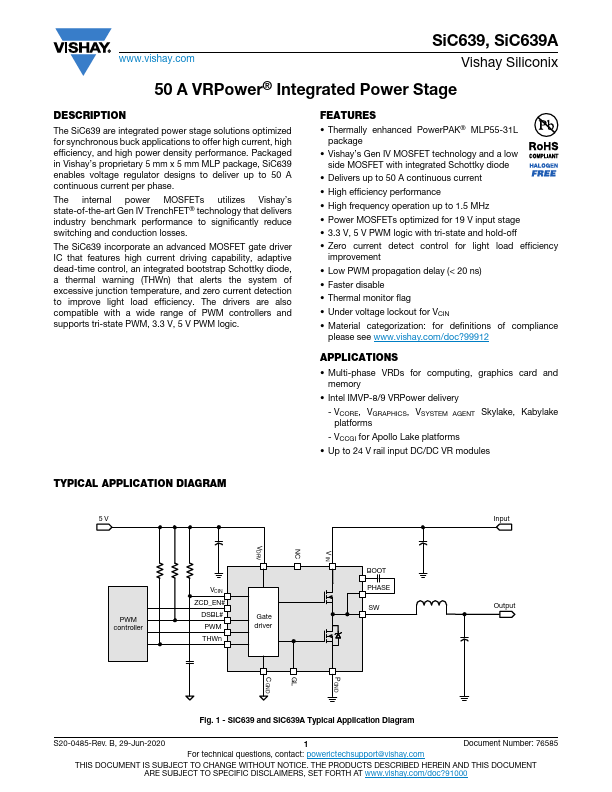 SiC639 Datasheet Preview
