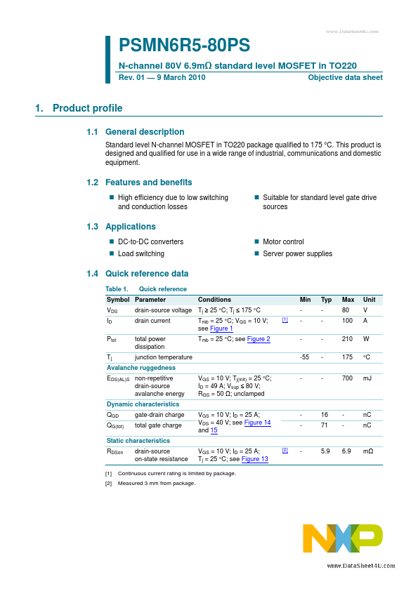 PSMN6R5-80PS