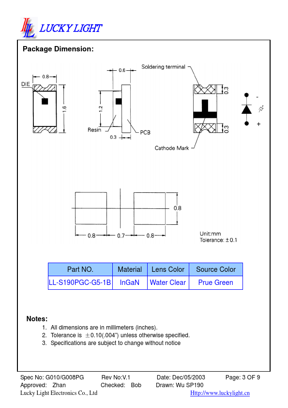 LL-S190PGC-G5-1B