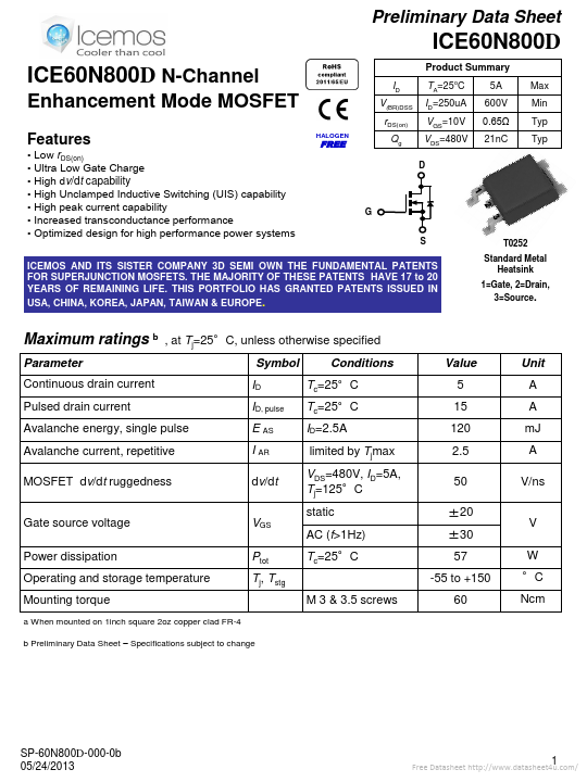 ICE60N800D